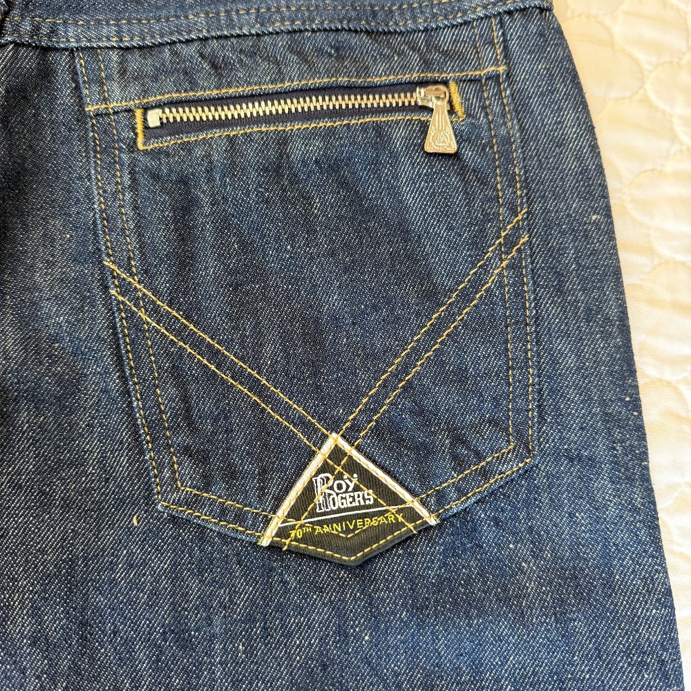 Roy Roger's 70th Anniversary Selvedge Denim Jeans Made in Italy Size 29 - Picture 10 of 14